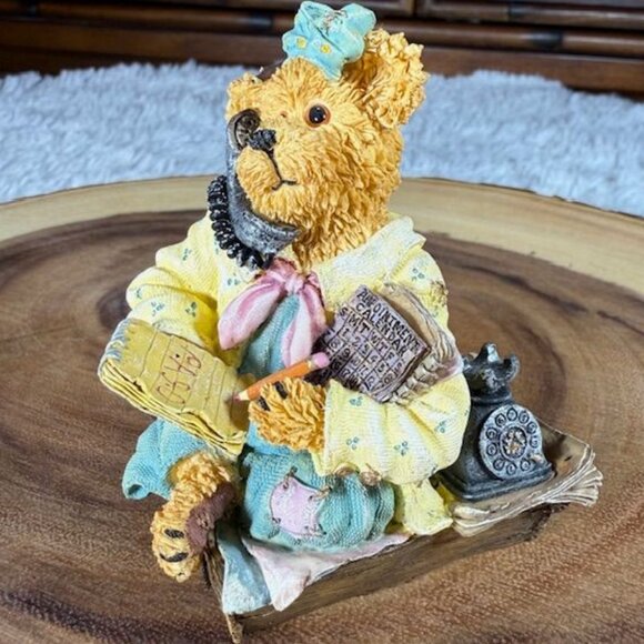 Vintage Boyds Bears Ineeda Break Overworked Bearstone Collection Figurine - Picture 7 of 11
